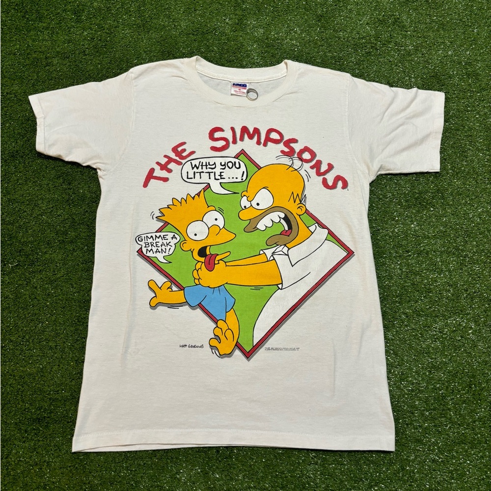 Vintage The Simpsons ‘Homer Chokes Bart Shirt’ 1990’s